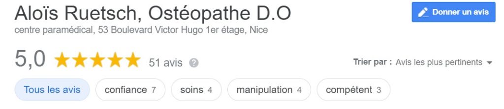 tres bon osteo a nice